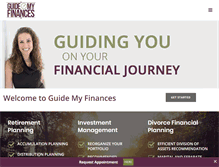 Tablet Screenshot of guidemyfinances.com